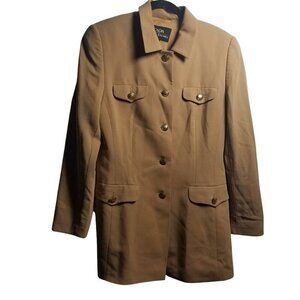 Vintage Escada Women's Wool Office, Career, Professional Tan Blazer EU 40 US 8